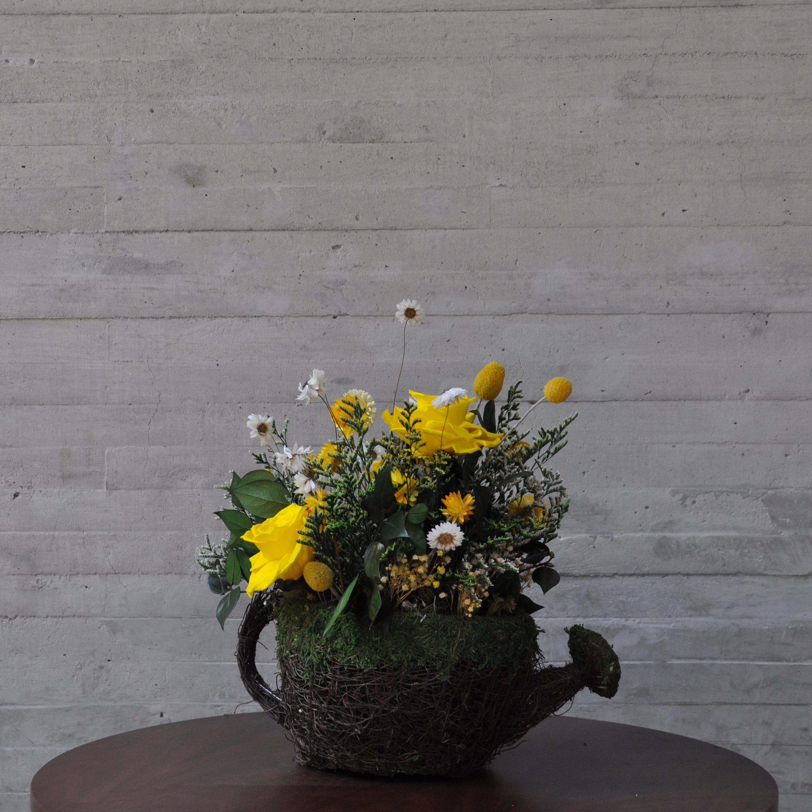 Regadera de Flores preservadas y secas